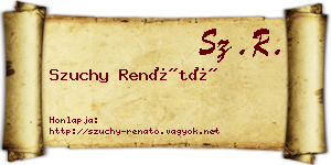 Szuchy Renátó névjegykártya